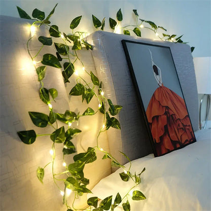 Flower Leaf String Lights Battery Powered 3V