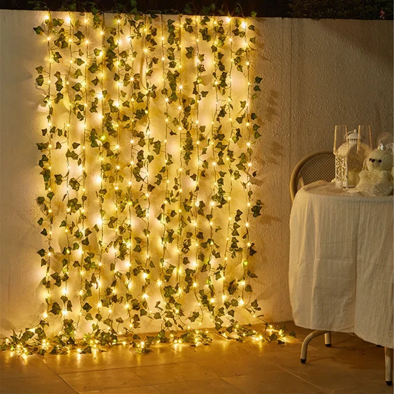 Flower Leaf String Lights Battery Powered 3V