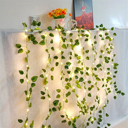 Flower Leaf String Lights Battery Powered 3V